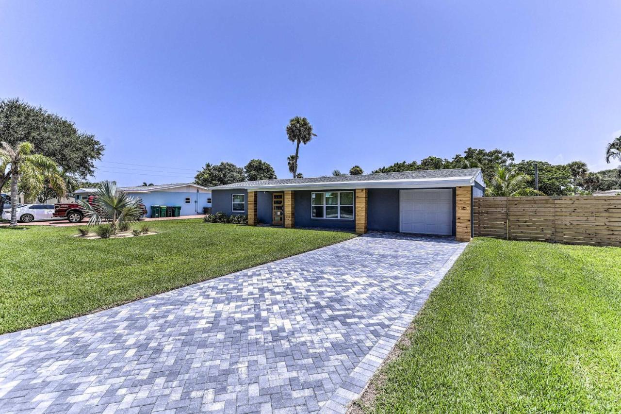 Beach House With Outdoor Kitchen, Walk To Coast Cocoa Beach Eksteriør billede